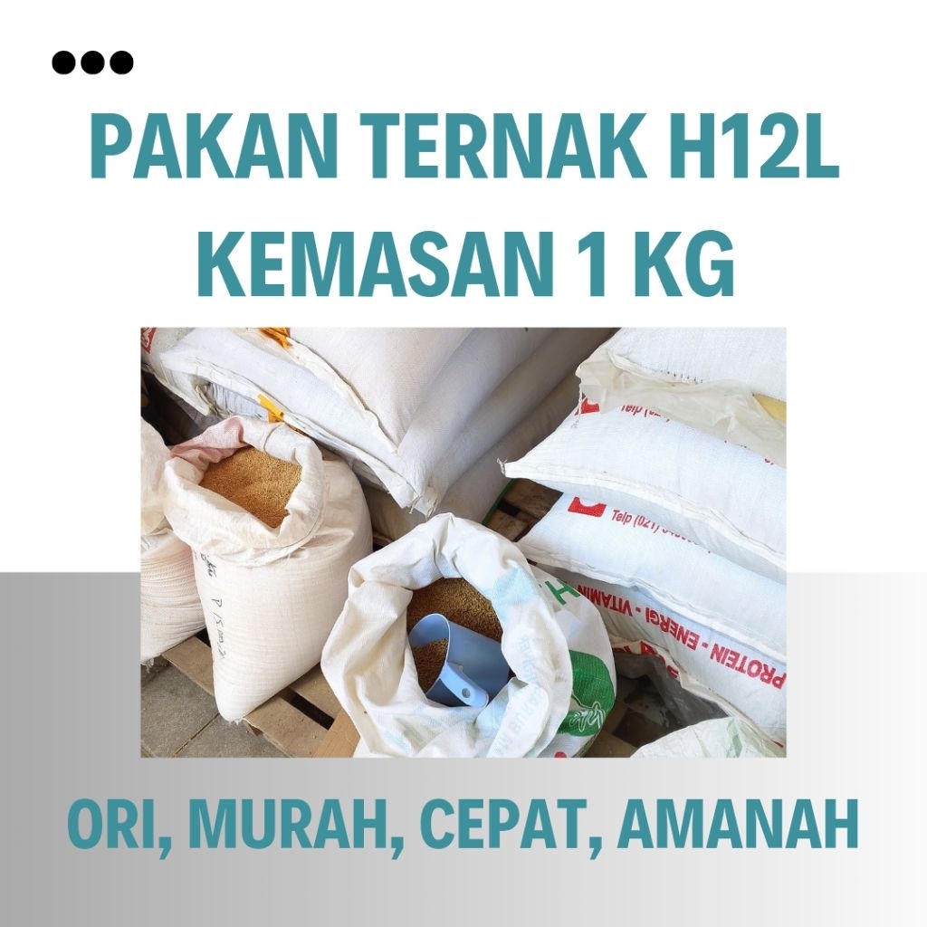 Original 100% H12L 1 kg Pakan Ayam Pur Ayam Pedaging Petelur Anakan Murah | Sri Mulya - Murah, Jujur