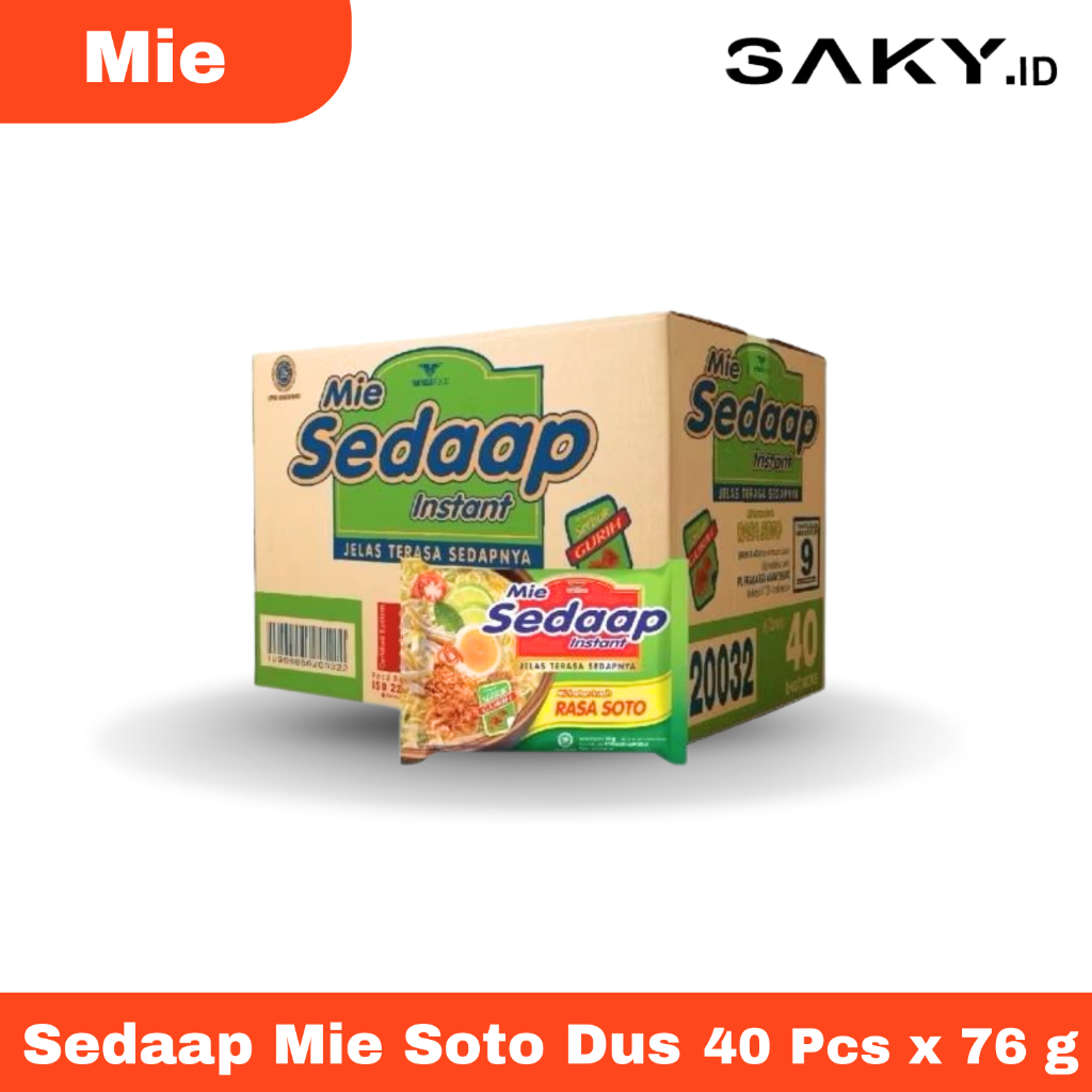 

Sedaap Mie Instant Soto Dus Isi 40 Pcs
