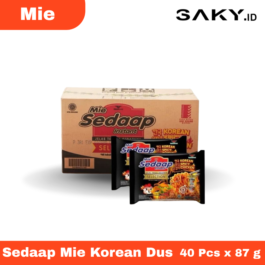 

Sedaap Mie Instant Korean Spicy Chiken Dus Isi 40 Pcs