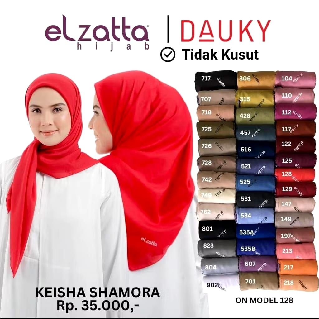 Jilbab elzatta khaki muda seragam pns terbaru