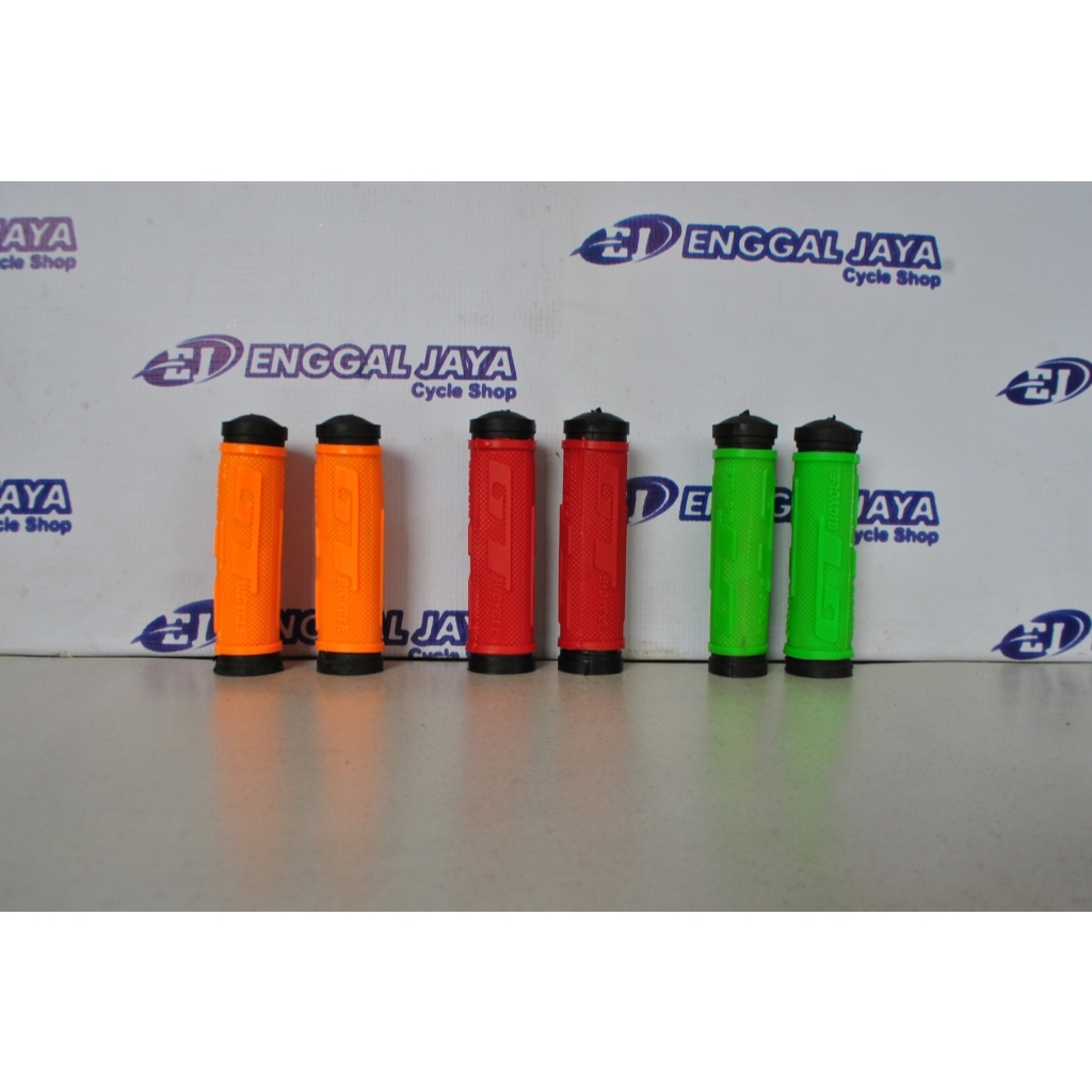 Handgrip Sepeda BMX MTB MINI Lipat 20 24 26 Inch Phoenix GT Empuk Lentur Warna Motif Bergerigi - Sar