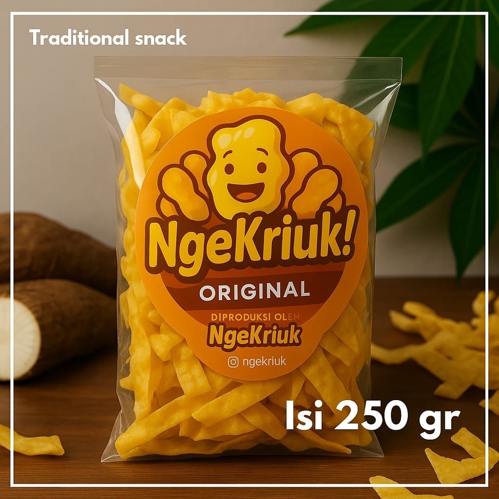 

NgeKriuk! Keripik Singkong Mangleng Original 250gr – Camilan tradisional Gurih & Renyah