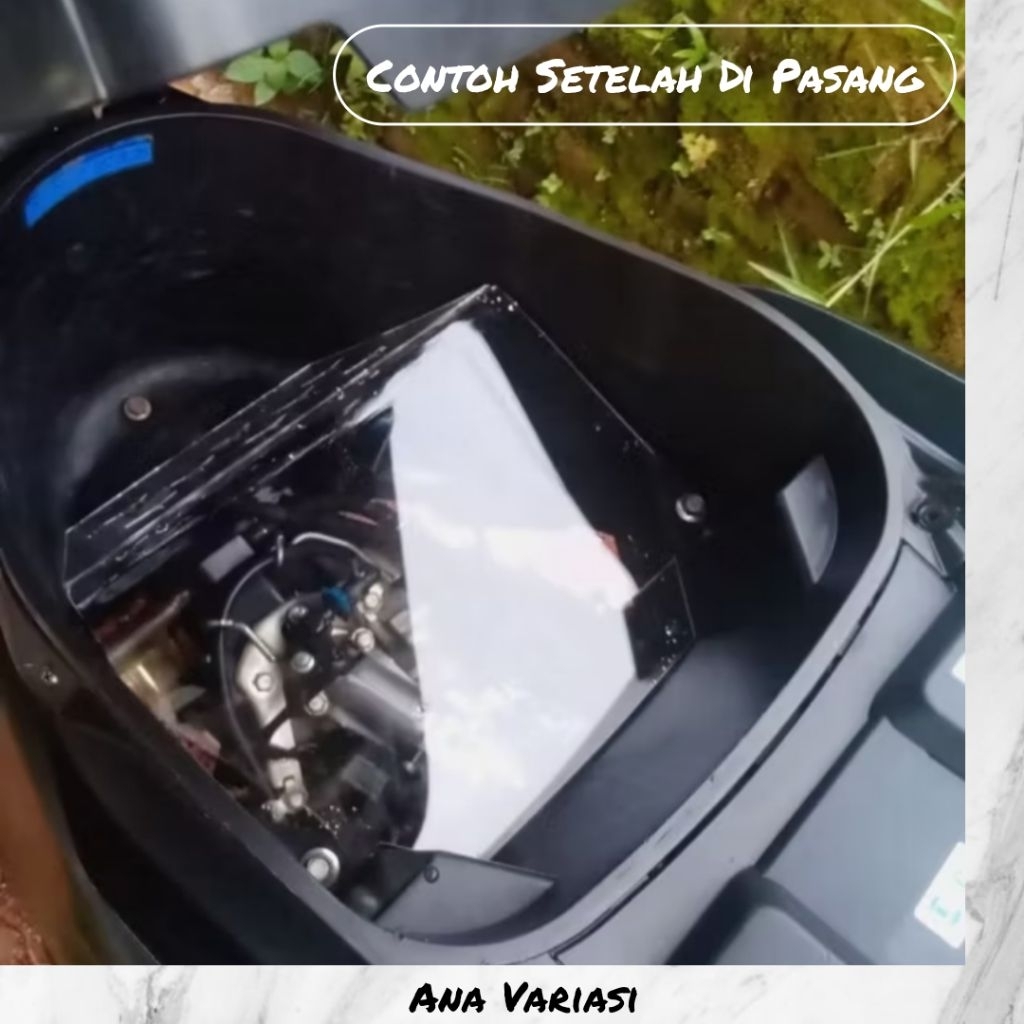 Cover Downdraft VARIO 125 150 New Pelindung Throtlle body Akrilik Sekat Bagasi Vario 125 150 New Akr