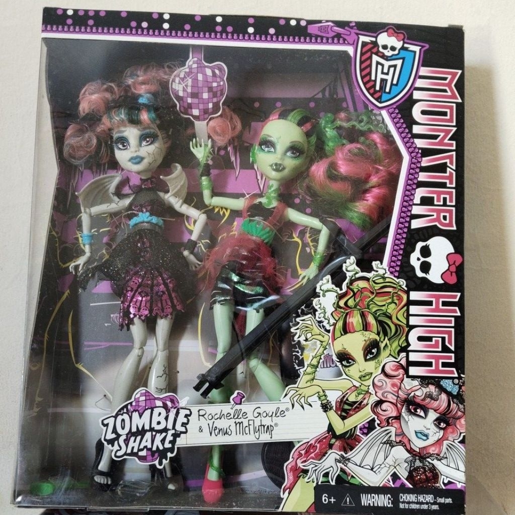 moster high zombie shake rochelle goyle & venus