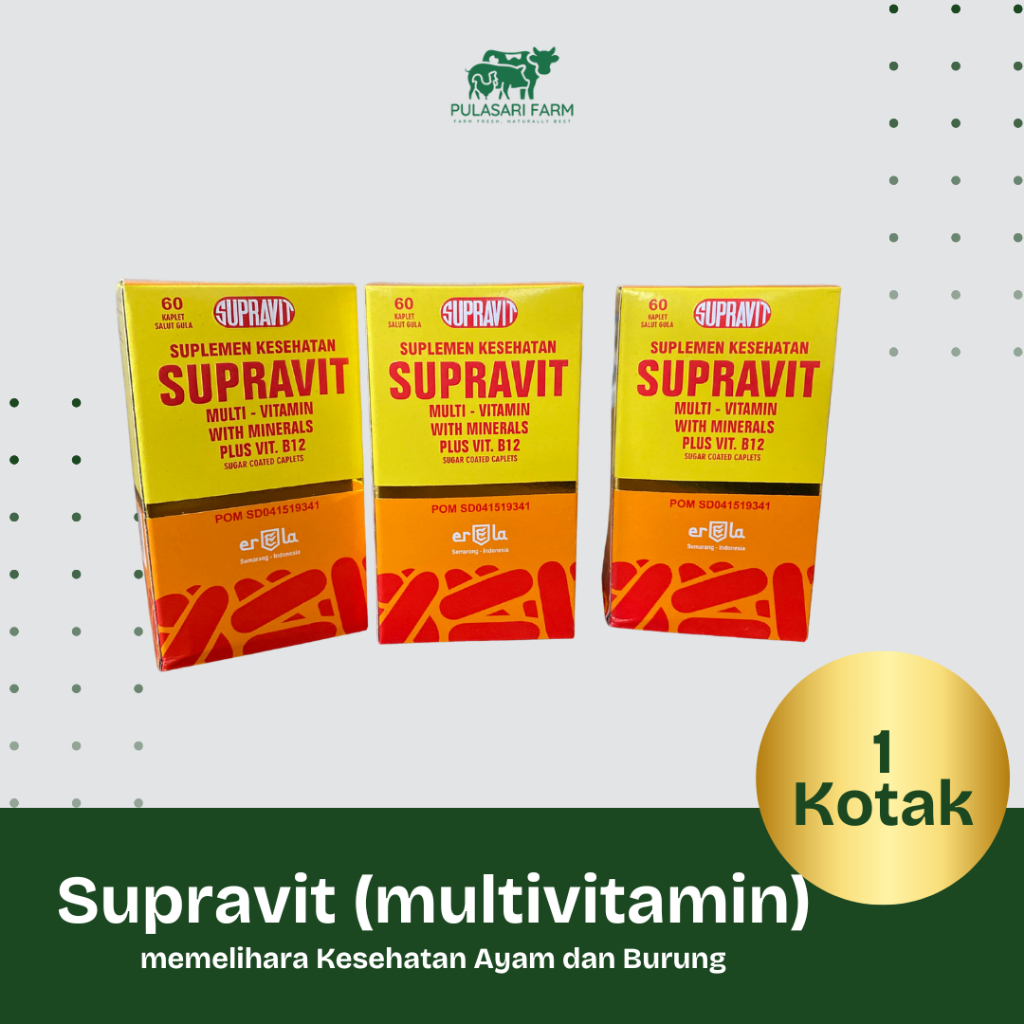Supravit Multivitamin - Memelihara kesehatan Ayam Dan Burung