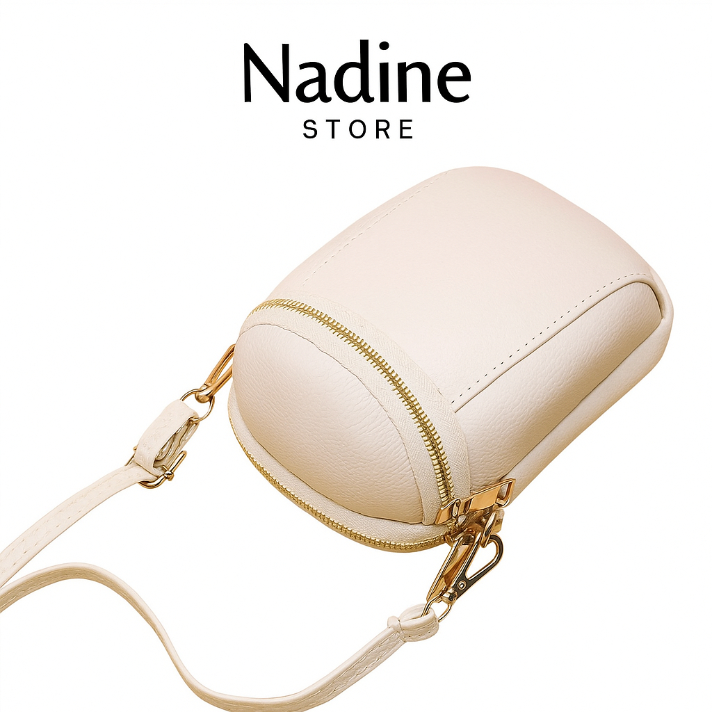 Nadin - Tas Selempang HP & Kosmetik Wanita – Mini Sling Bag Make Up Simple Stylish