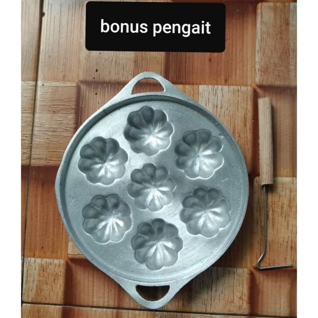 Cetakan kue manggis 7 lubang / Cetakan kue  Cubit