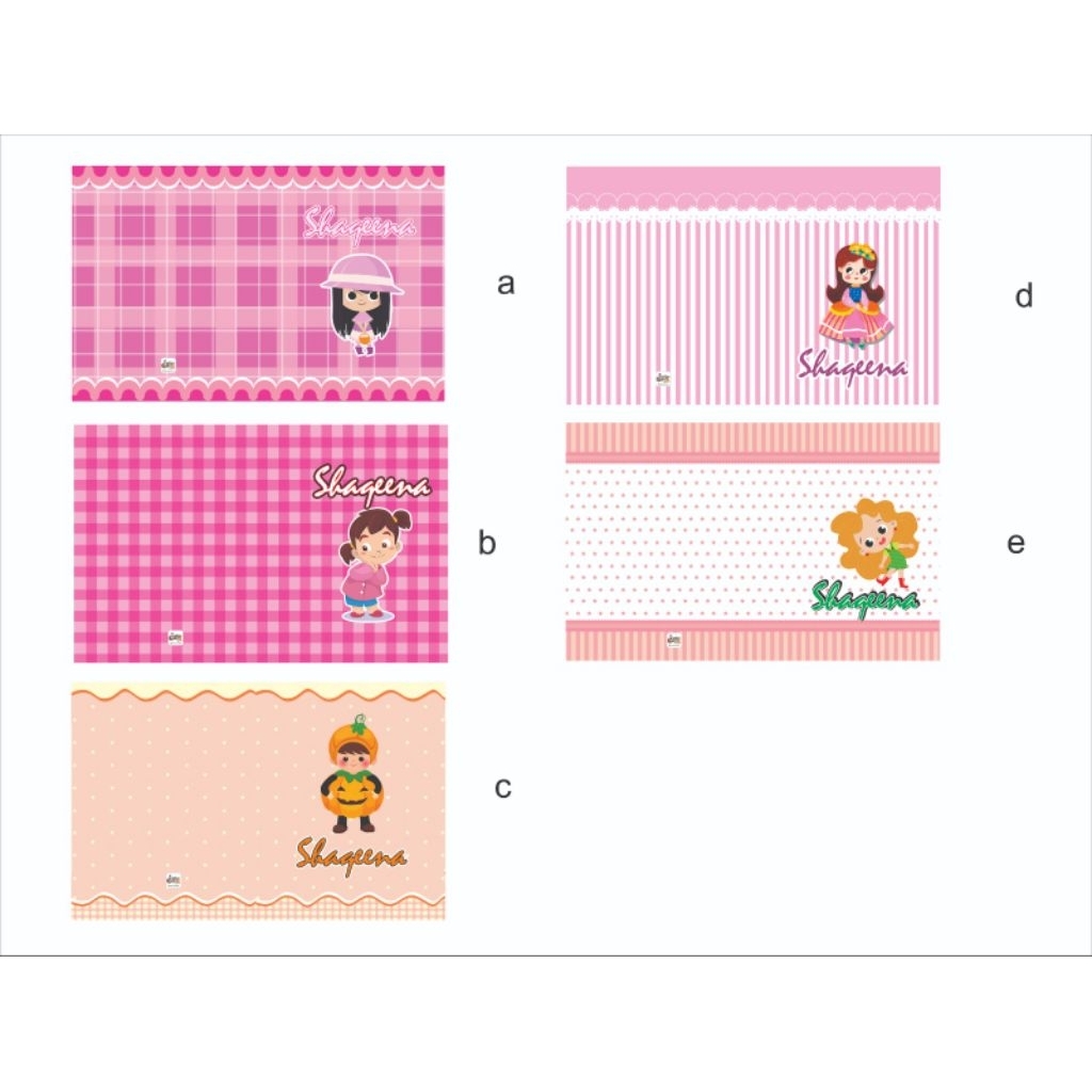 

Buku Tulis Custom Karakter Cewek