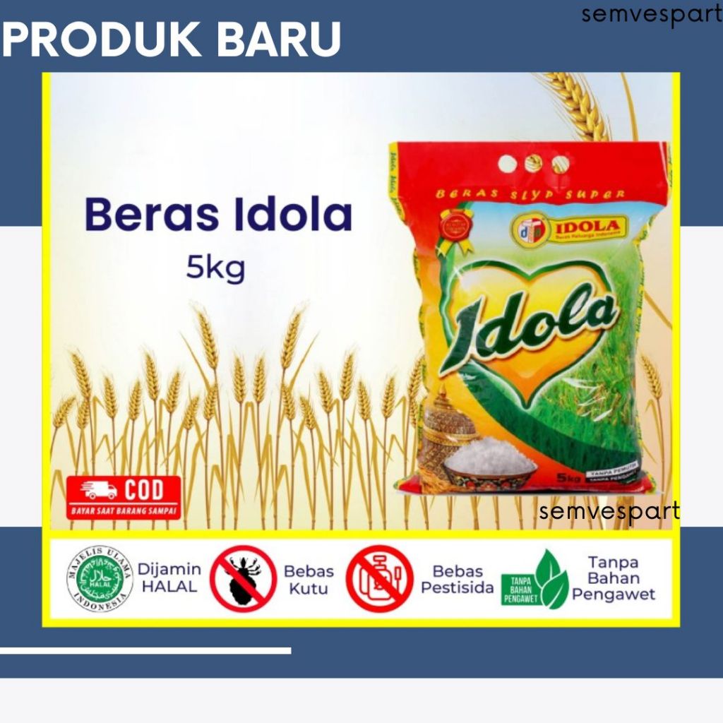 

DISKON BERAS IDOLA 20KG V B9 DINA DINI INSTAN