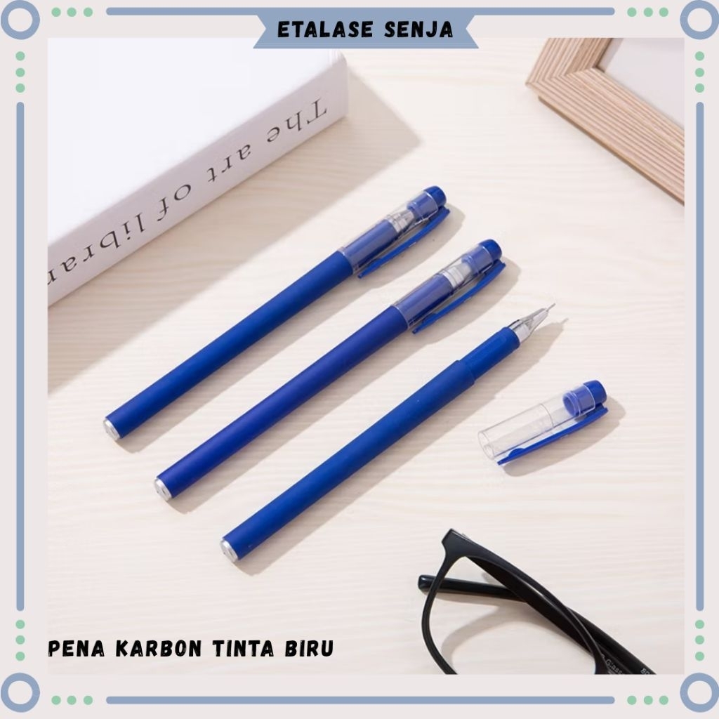 

•SENJA 011212• Pena karbon ringan tinta biru//pena ringan//pena murah