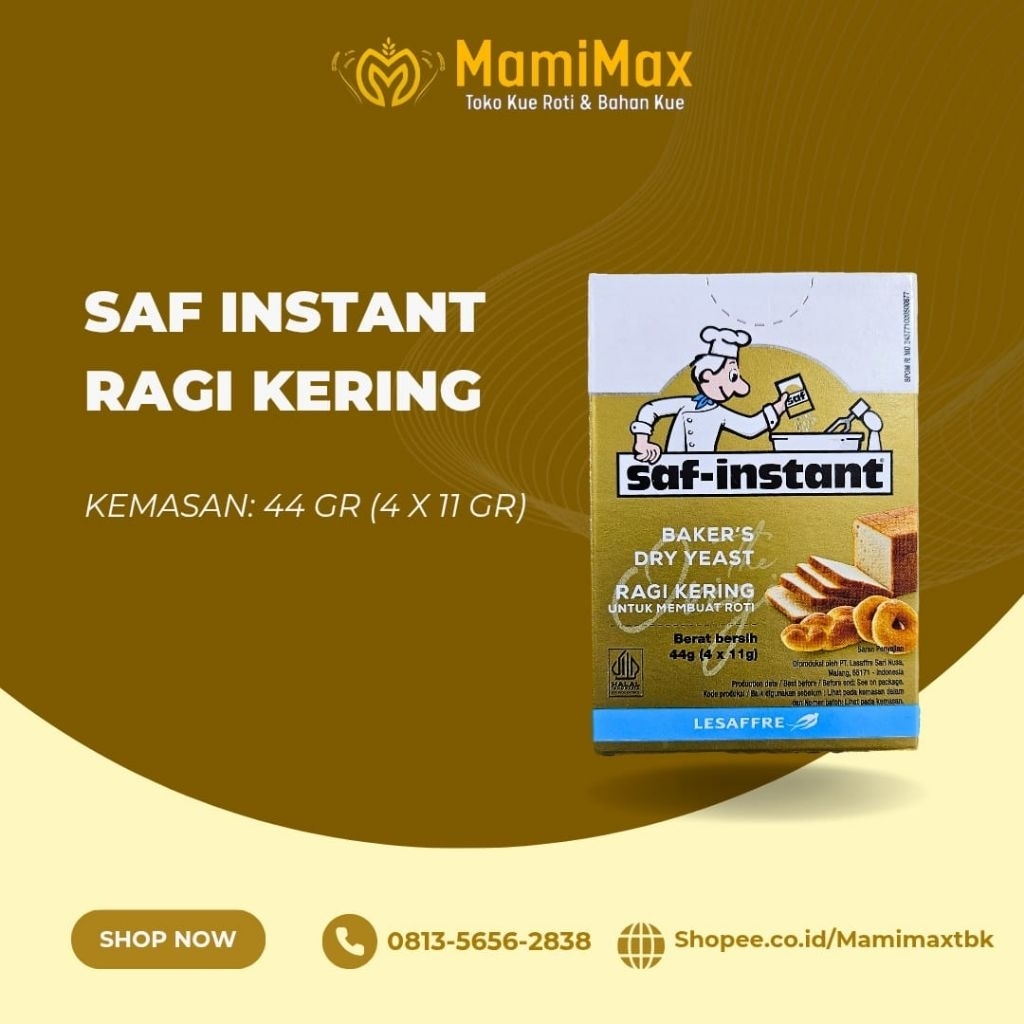 

SAF INSTANT RAGI KERING 44 GR LESAFFRE