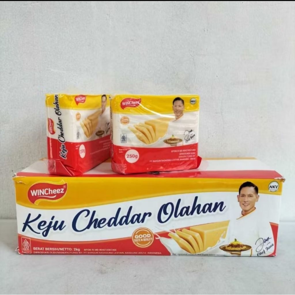 

Keju wincheez reguler 250 gram isi 8 / 1 slop
