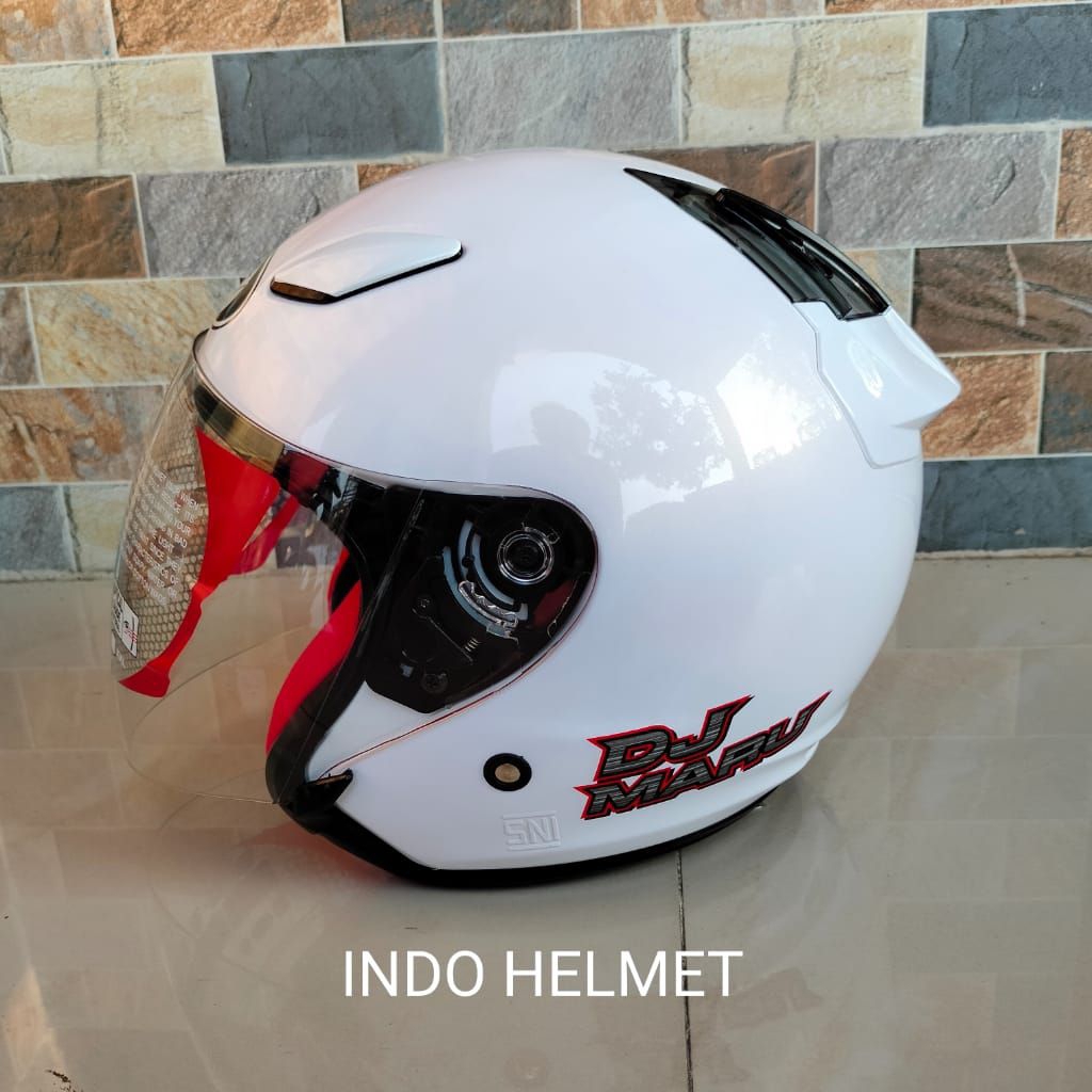 HELM KYT DJ MARU WHITE ORIGINAL KYT DJ MARU