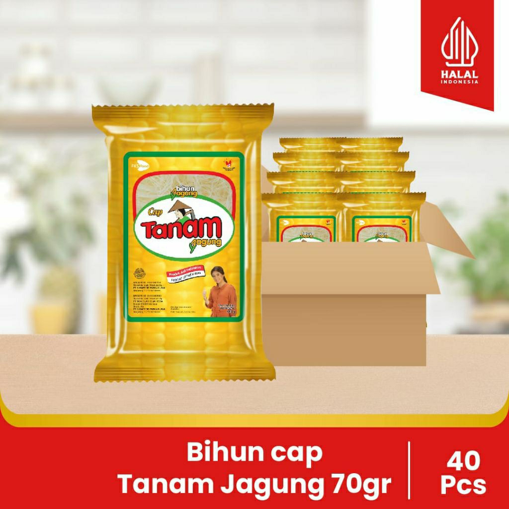 

Bihun Cap Tanam Jagung - 3 jenis ukuran - 70 gr - isi 2 keping - 1 ball @ 20 pcs