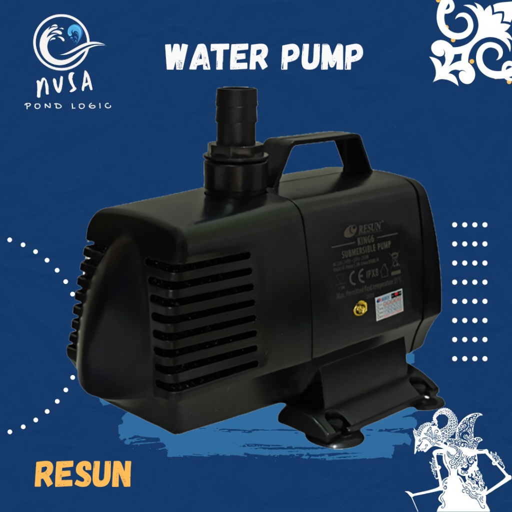 Pompa Air Hidroponik Akuarium Kolam Resun King 6 Water Pump