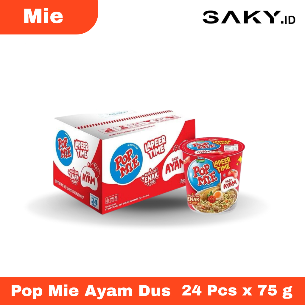 

Pop Mie Ayam Lapeer Time Dus Isi 24 Pcs