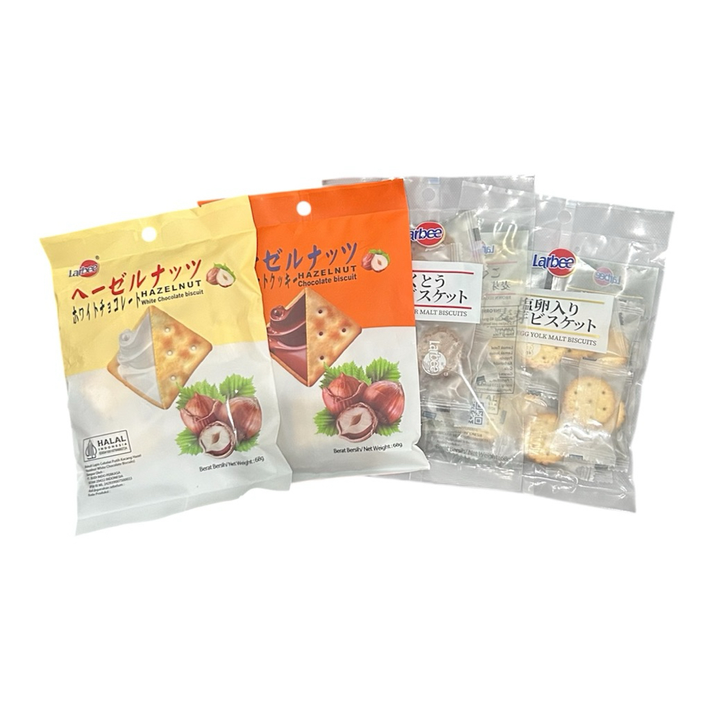 

Larbee Biskuit Coklat Hazelnut Biscuit / Malt Biscuits