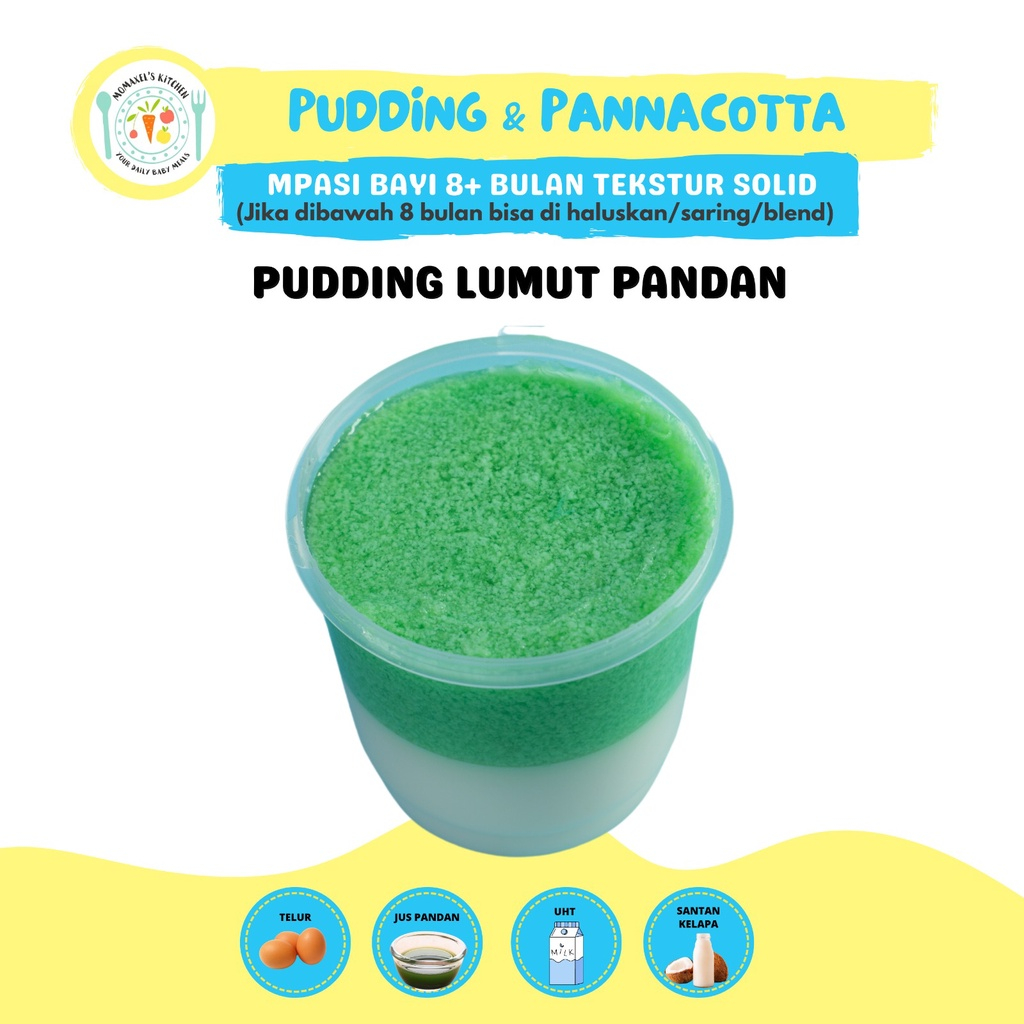 

PUDDING LUMUT PANDAN (SNACK MPASI BALITA)