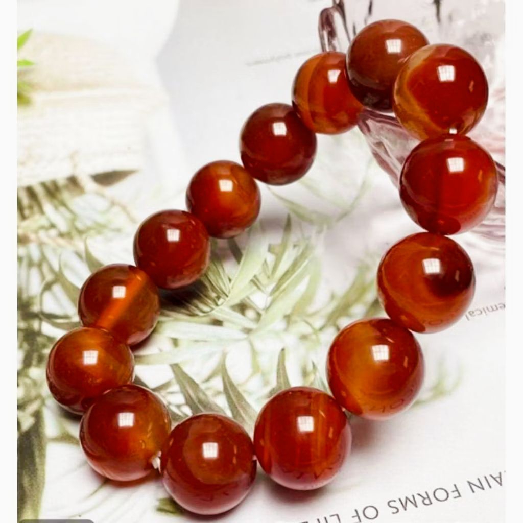 Gelang Batu Akik Sulaiman Madu Natural Jumbo Terbaik