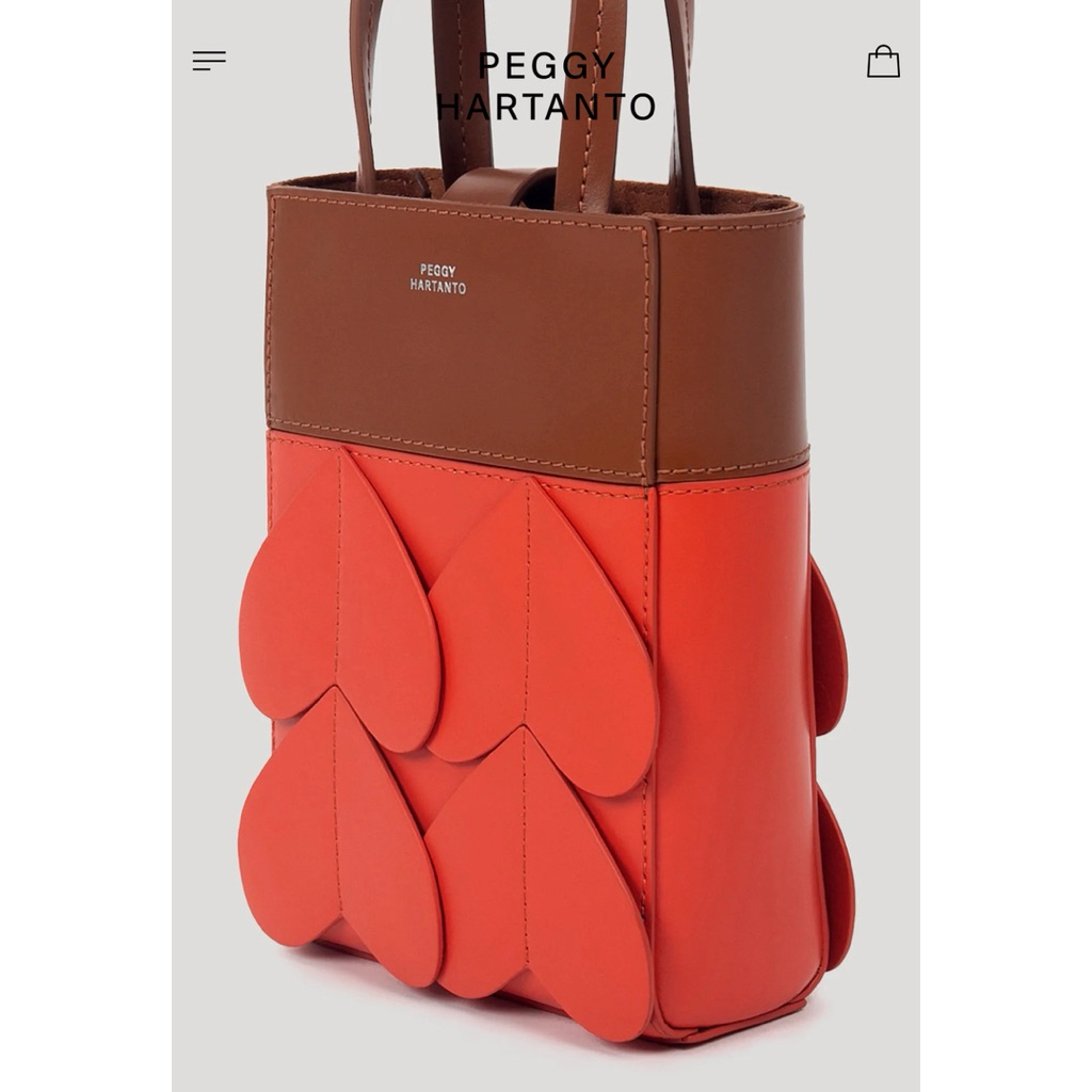 Axil mini bag tan/cinnabar peggy hartanto