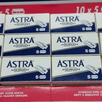 Pisau Silet Astra Ceko Original (1 Kotak  Isi 5 Silet)