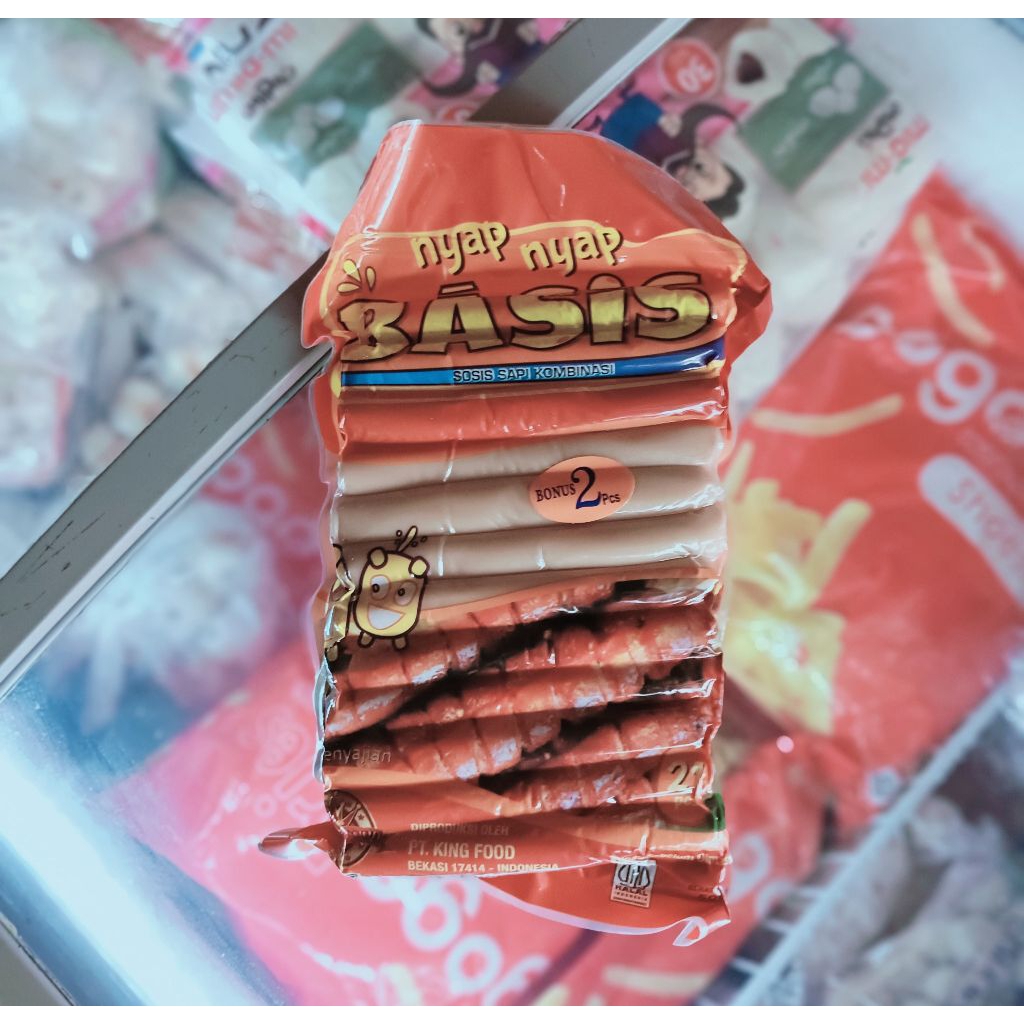 

King Nyap Nyap Basis Sosis Ayam Sapi Kombinasi 500grm Zabir Frozen Food