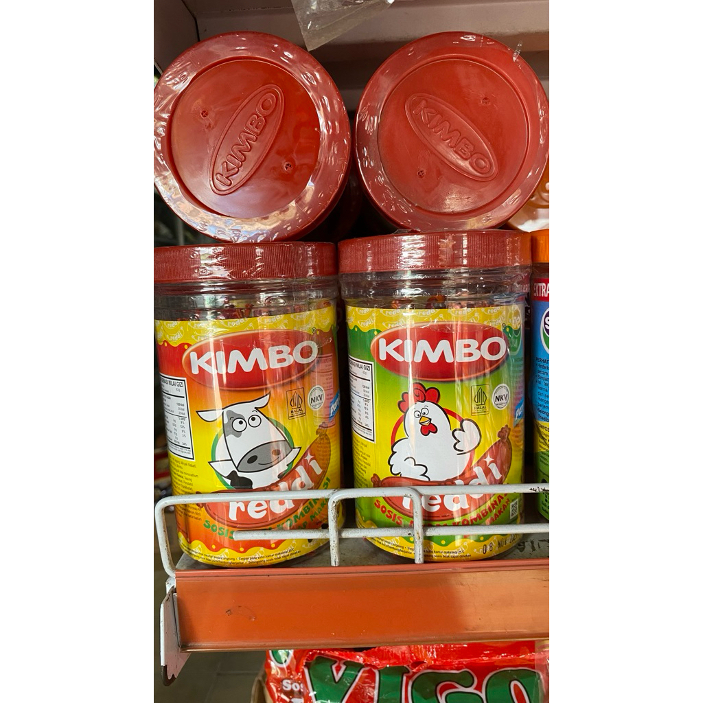 

KIMBO Sosis Ayam dan Sapi isi 25 per toples-Sosis ayam-sosis sapi siap saji