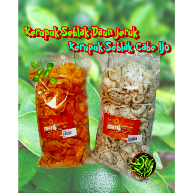 

KERUPUK SEBLAK DAUN JERUK - SEBLAK CABE IJO PASTI SNACK