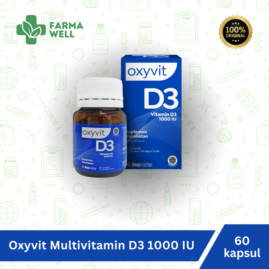 Oxyvit Multivitamin D3 1000 IU 60 Softgel