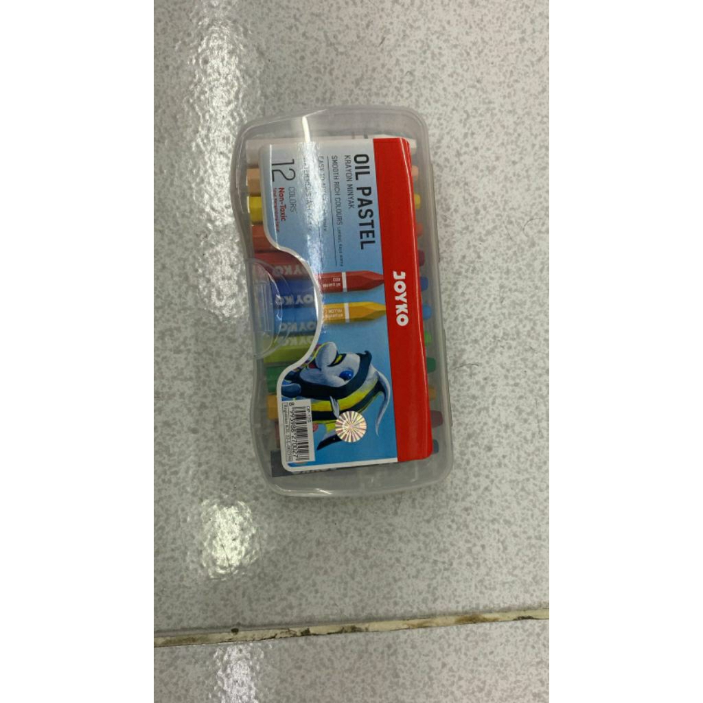 

krayon joyko/oil pastels isi 12 warna(1set)