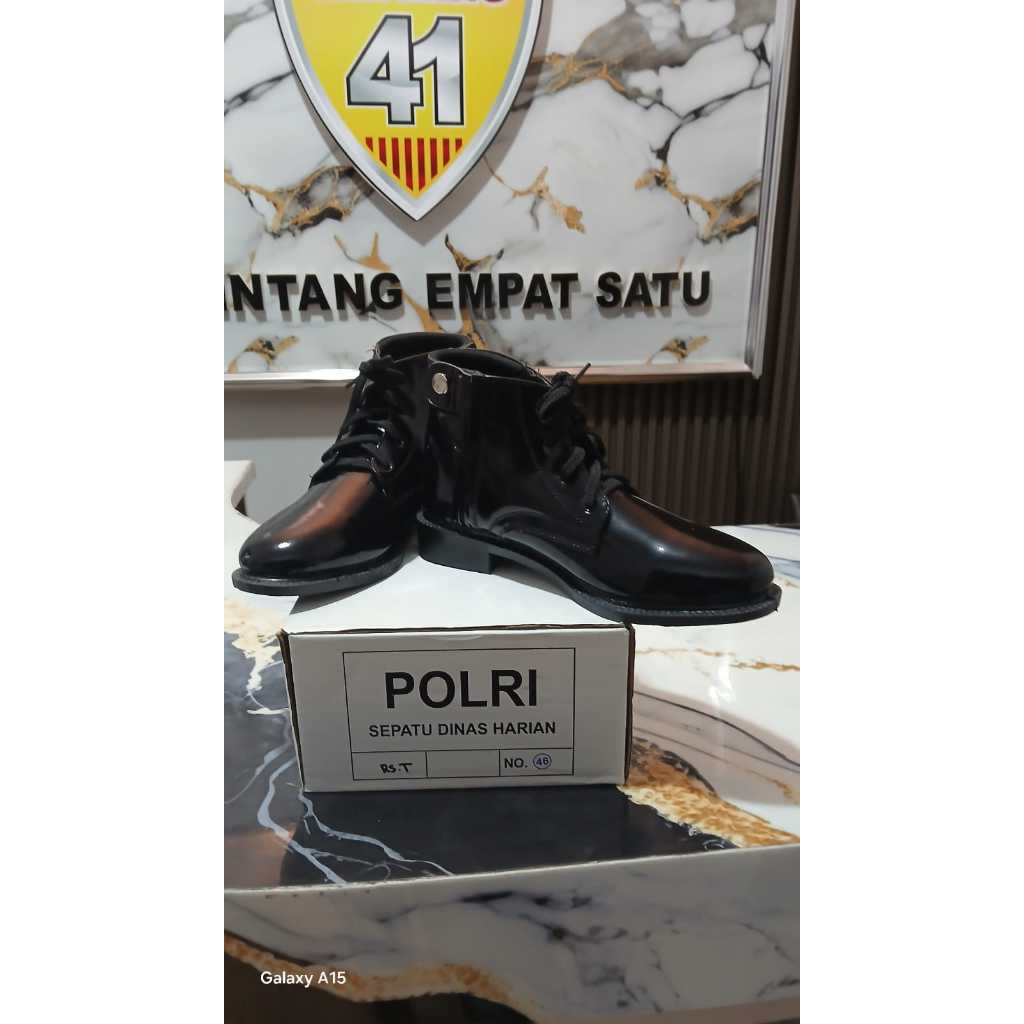 SEPATU PDH KILAP RESLETING MODEL JATAH POLRI AWET ASLI KULIT DENMGAN HARGA TERMURAH