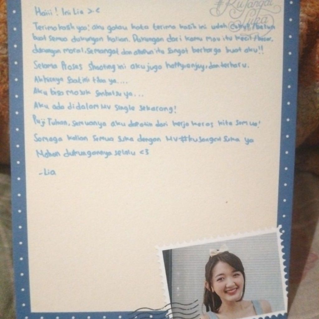 

Fanletter Lia Sukinanda