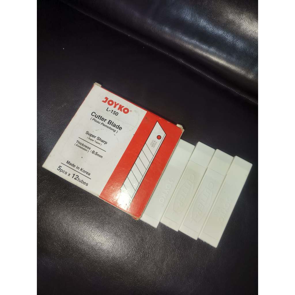 

ISI CUTTER Joyko L-150 Tutup Pisam Sharp Super Thickness (0.5mm)