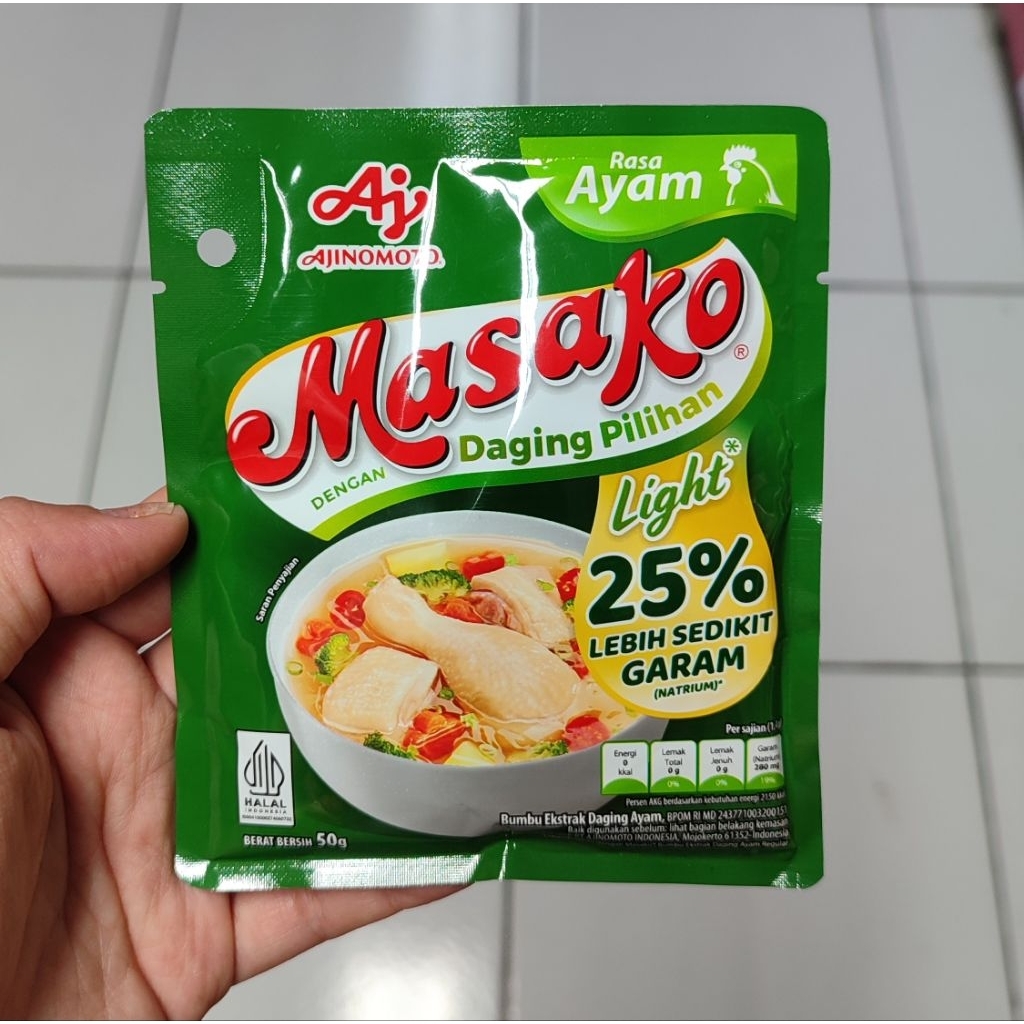 

Masako Light rasa ayam 50 gr