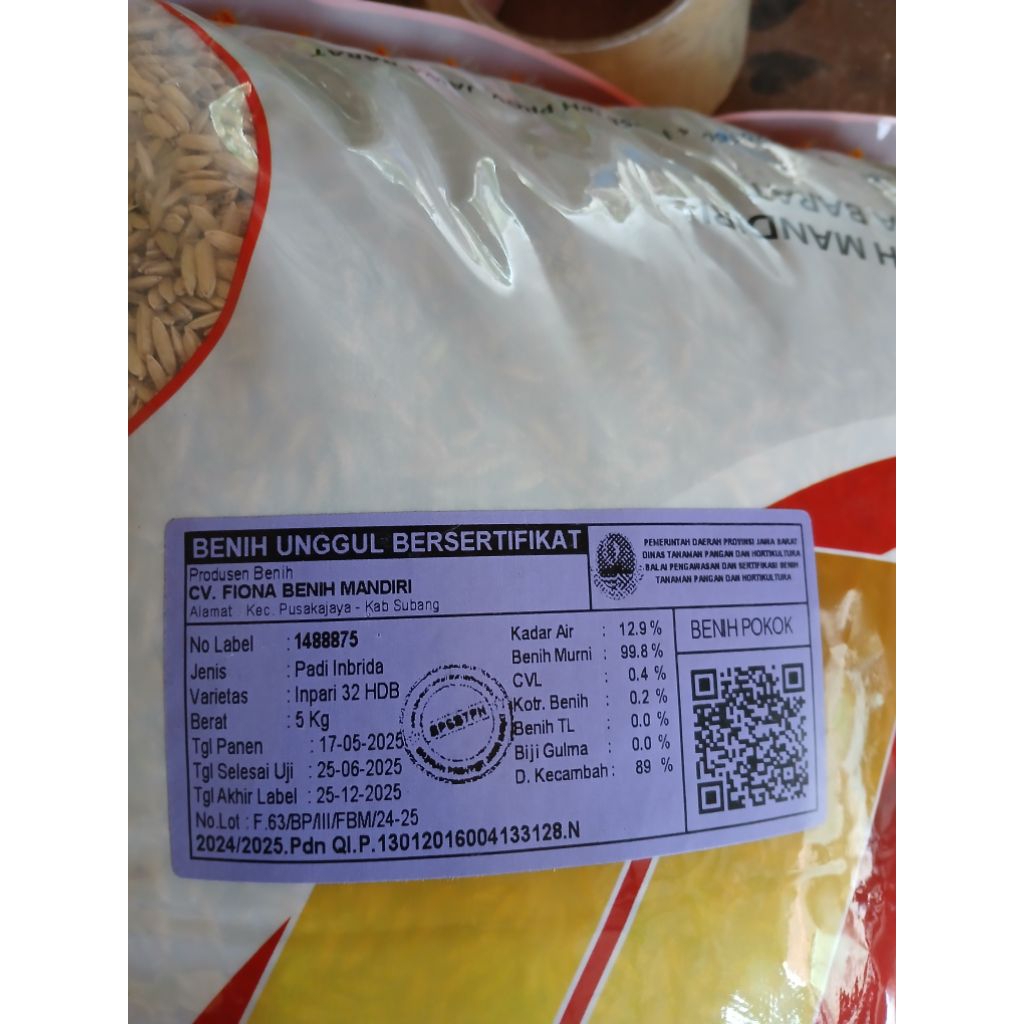 Benih Padi INPARI 32 PROMEO 5 kg