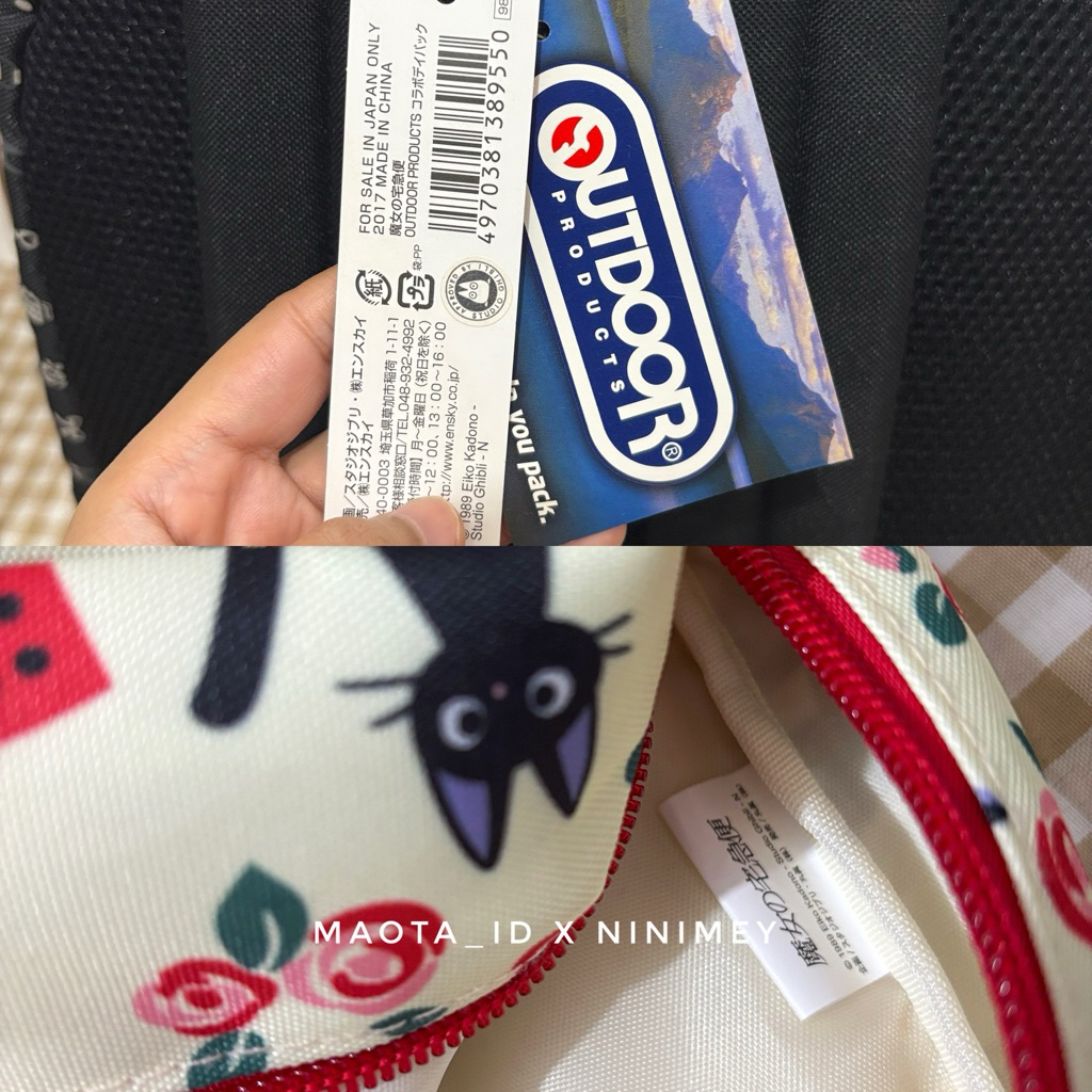 Ransel Studio Ghibli KikiS Delivery Service / Backpack Jiji Studio Ghibli / Tas Studio Ghibli Co