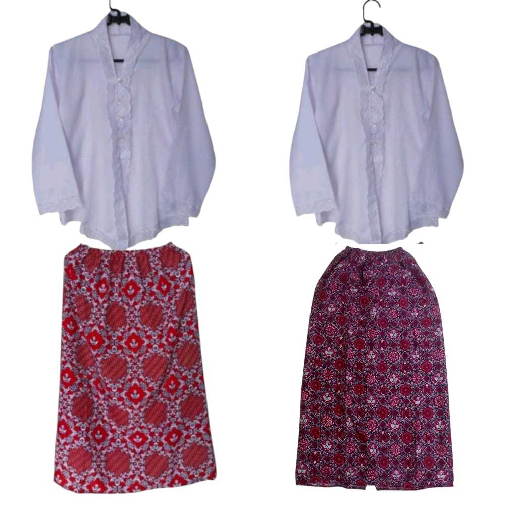 Setelan Kebaya SD Seragam Sekolah Anak SD TK ukuran Kelas 1 - Kelas 6
