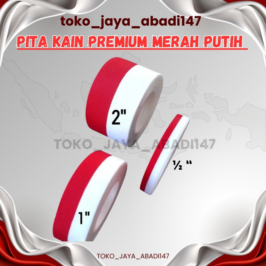 

PITA KAIN PREMIUM MERAH PUTIH / PITA KAIN MERAH PUTIH DEKORASI 17 AGUSTUS / PITA KAIN MERAH PUTIH HUT RI / PITA KAIN MERAH PUTIH DIRGAHAYU HUT RI / PITA KAIN MERAH PUTIH DIRGAHAYU
