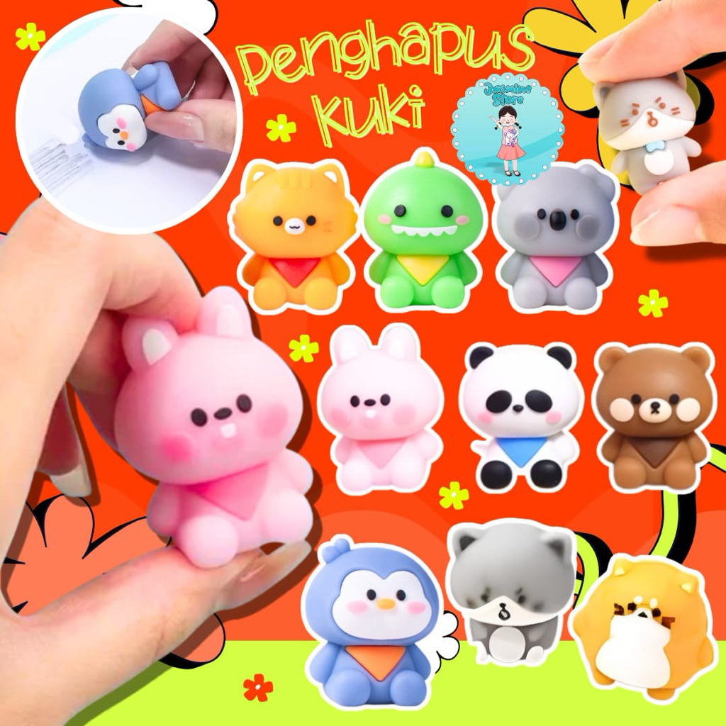 

Penghapus / Eraser / Karakter Lucu Cantik/Penghapus kuki/Setip lucu/Penghapus Animal