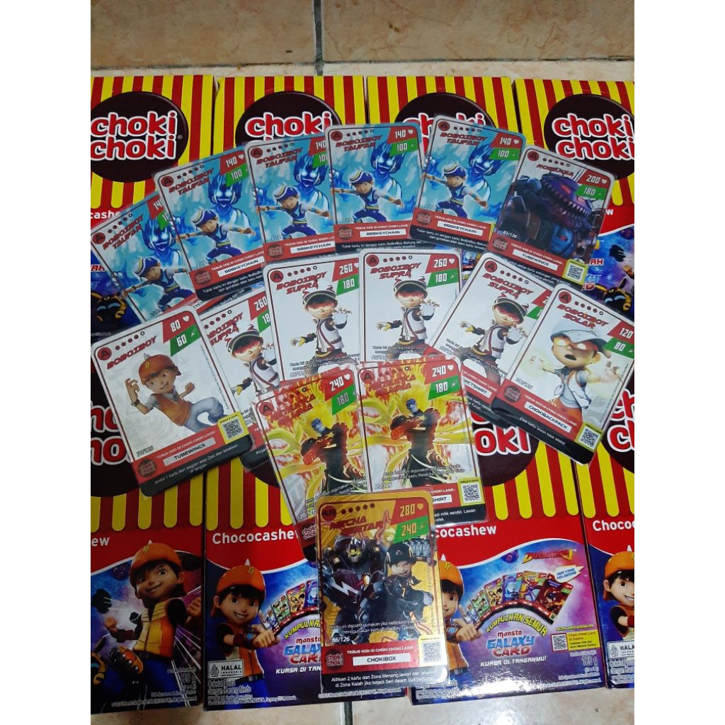 kartu choki choki Boboiboy HOLOGRAM INDONESIA