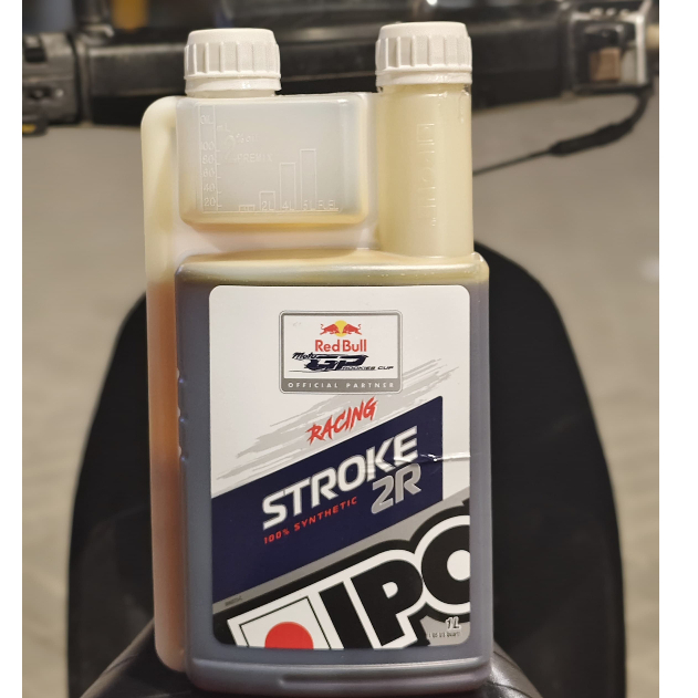 Oli Samping 2T Ipone Racing Stroke 2R 1L Oli Samping tril, Fiz R, Satria 2T, Ninja 2T, RX king Dll
