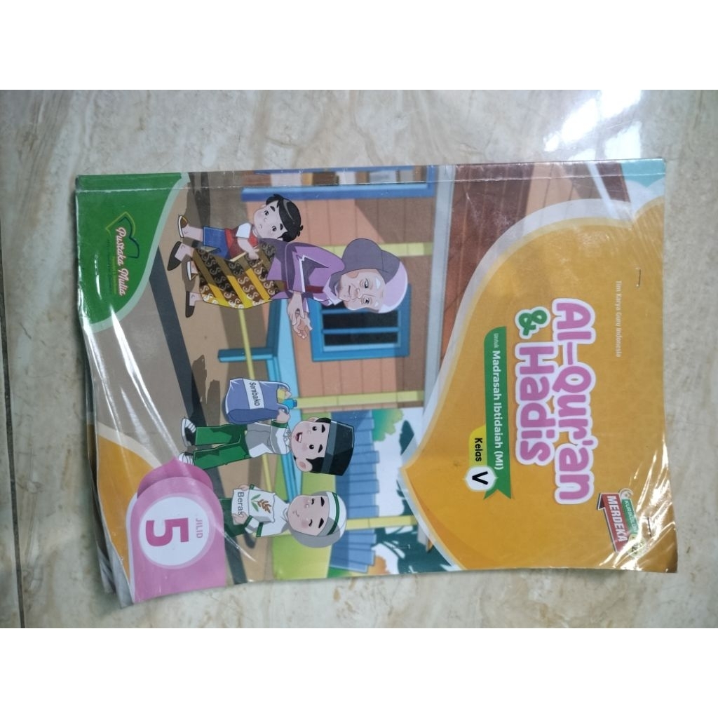 Buku Alquran & Hadist Pustaka Mulia untuk Kelas 5 MI (Kurikulum Merdeka) / Bekas ORI