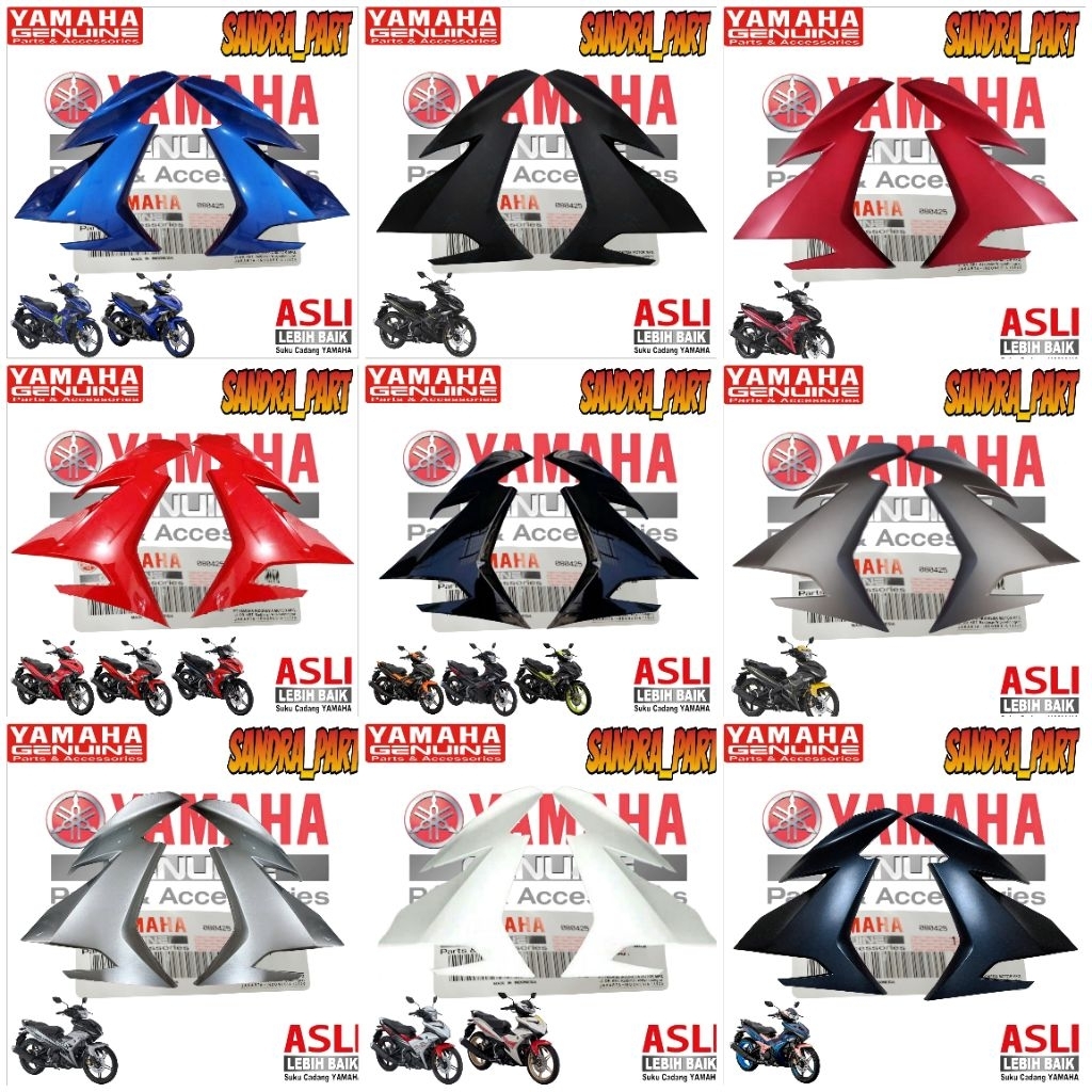 PANEL TEBENG SAYAP DEPAN JUPITER MX KING 150 OLD DAN NEW KANAN KIRI ORIGINAL YAMAHA 2PV-F835V-00 2PV