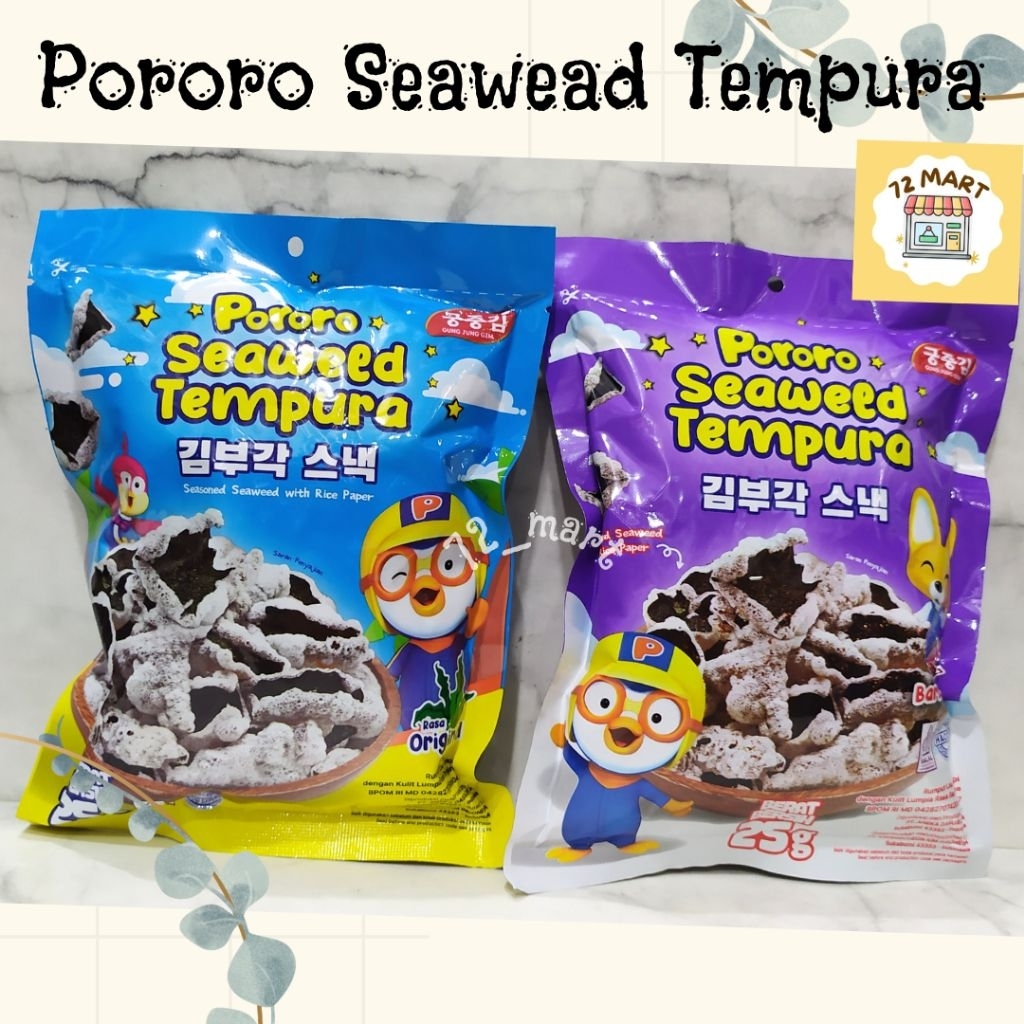 

Pororo Nori Tempura 25gr/Snack Nori/Snack Rumput Laut