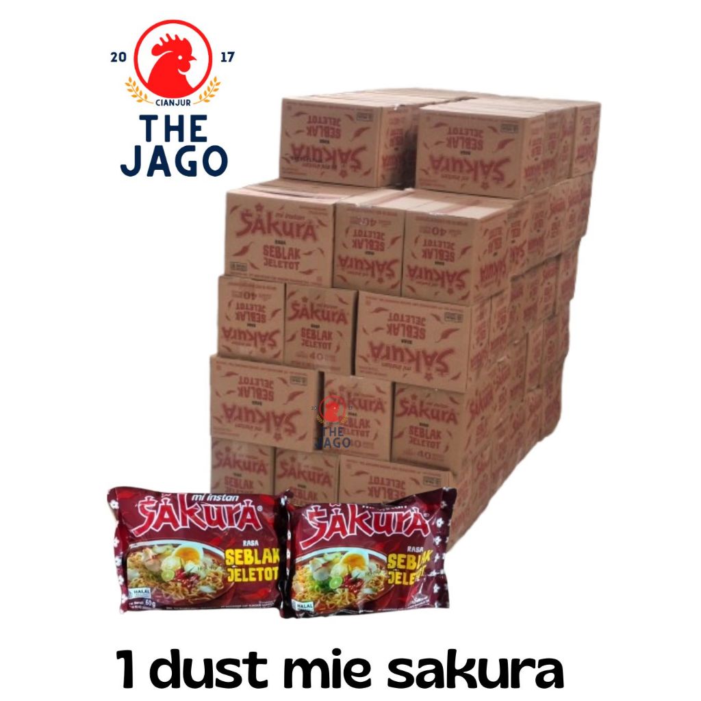 

Mie Sakura Kuah Seblak Jeletot 1 Dus (Isi 40) - Untuk Menu Warkop, Stok Pecinta Pedas