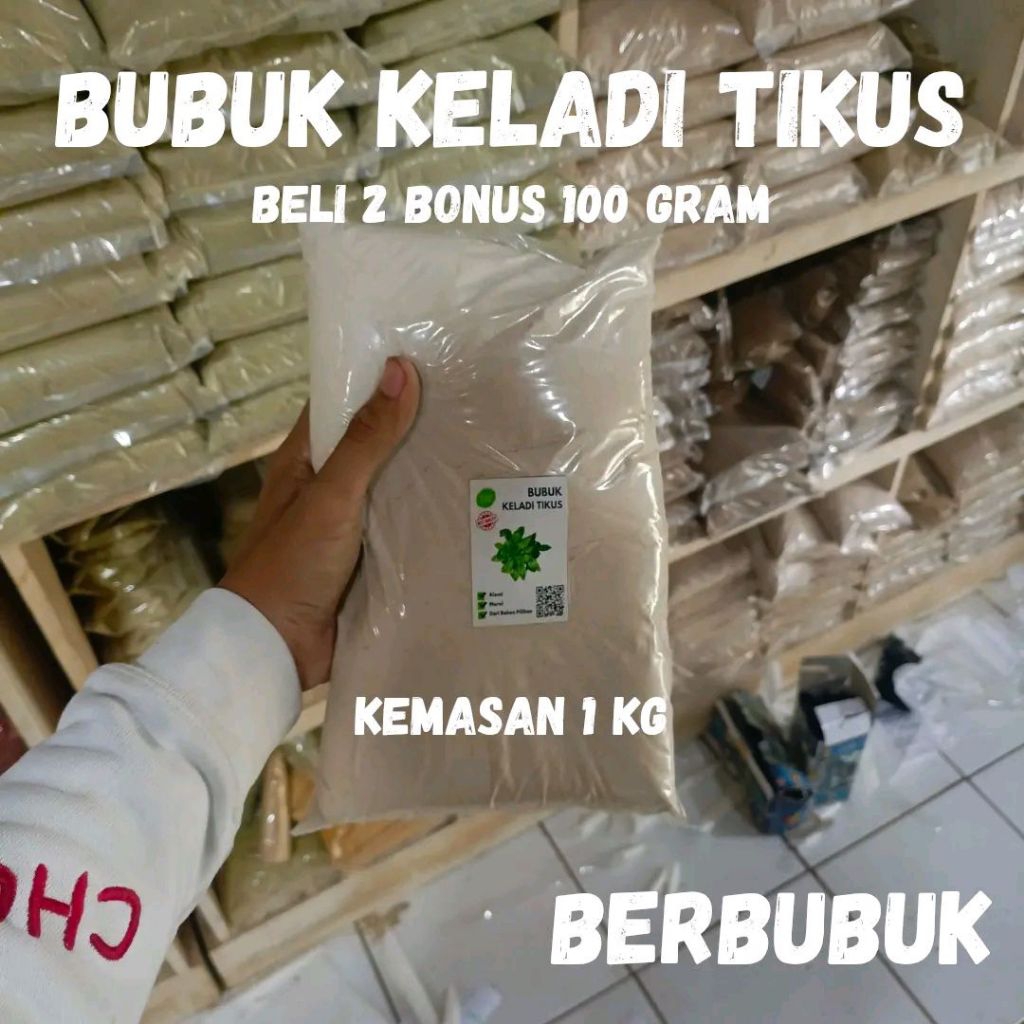 

Bubuk Serbuk Keladi Tikus 1 kg 1000 gram Typhonium Flagelliforme Ori