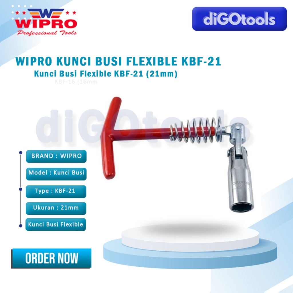 Wipro kunci busi flexible 21mm KBF-21