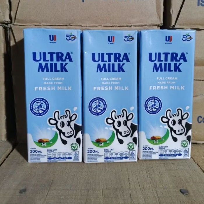 

Susu Ultra Milk Fullcrem 200ml (3 pcs)