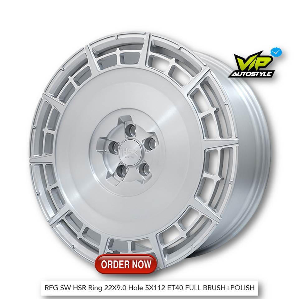 HSR FORGED R20 MERCY ALPHARD VELLFIRE RING 20 HSR RFG SW PCD 5X112 SILVER - HSR WHEEL SUNTER