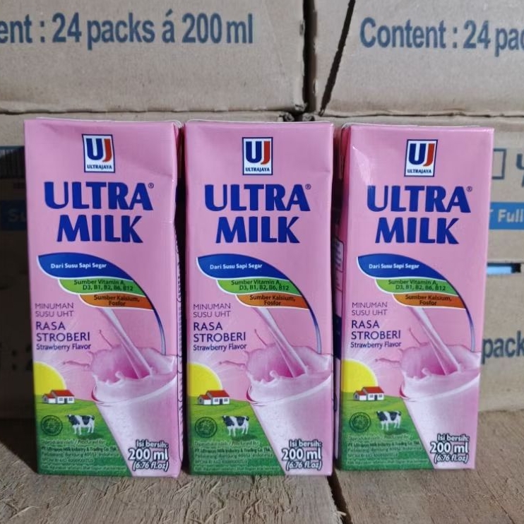

Ultra Milk Stroberi 200ml (3 pcs)